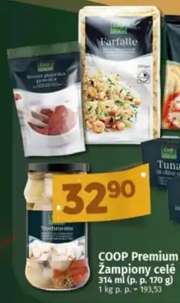 Konzum Coop Premium Žampiony celé nabídka