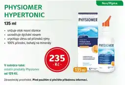 mojelekarna.cz Physiomer hypertonic nabídka