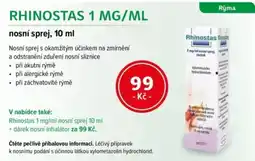 mojelekarna.cz Rhinostas nosní sprej nabídka