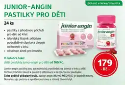 mojelekarna.cz Junior-angin pastilky pro děti nabídka