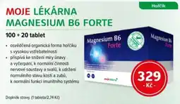 mojelekarna.cz Hořčík Magnesium B6 Forte nabídka