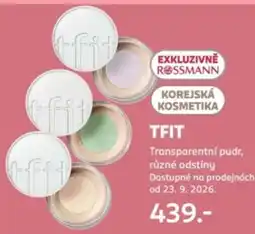 Rossmann Tfit transparentní pudr nabídka