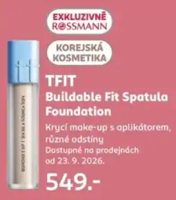Rossmann Tfit buildable fit spatula foundation nabídka