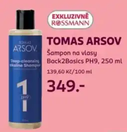 Rossmann Tomas Arsov šampon na vlasy Back2Basics PH9 nabídka