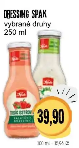 Konzum Spak vybrané druhy nabídka