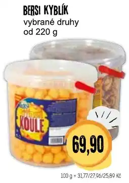 Konzum Bersi kyblík nabídka