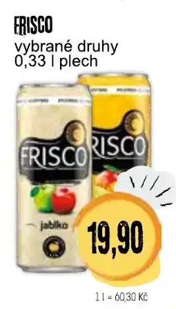 Konzum Frisco vybrané druhy nabídka