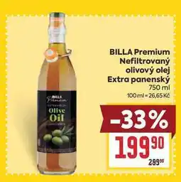 Billa BILLA Premium Nefiltrovaný olivový olej Extra panenský nabídka