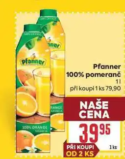 Billa Pfanner 100% pomeranč nabídka
