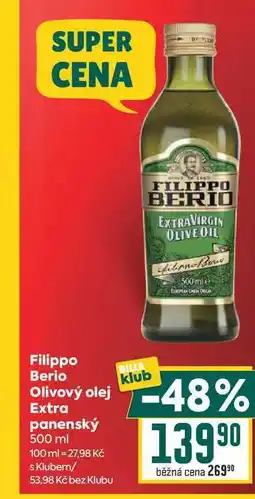Billa Filippo Berio Olivový olej Extra panenský nabídka