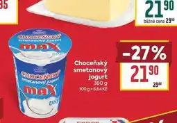 Billa Choceňský smetanový jogurt nabídka