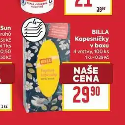 Billa BILLA Kapesníčky v boxu 4 vrstvy, 100 ks nabídka