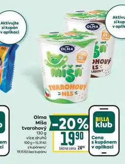 Billa Olma Míša tvarohový nabídka