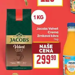 Billa Jacobs Velvet Crema Zrnková káva nabídka