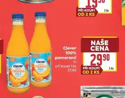 Billa Clever 100% pomeranč nabídka