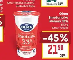 Billa Olma Smetana ke šlehání 33% nabídka