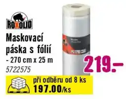 Hornbach Roxolid maskovací páska s fólií nabídka