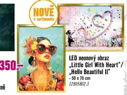 Hornbach LED neonový obraz Little Girl With Heart / Hello Beautiful II nabídka