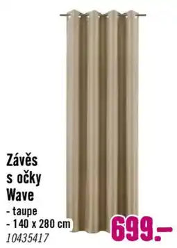Hornbach Wave závěs s očky nabídka