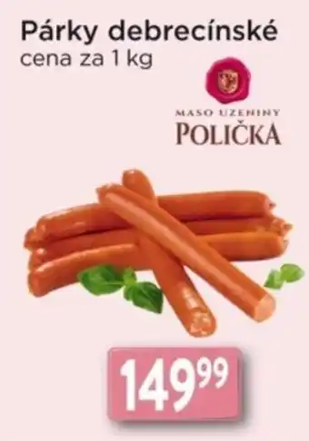 Polička párky debrecínské