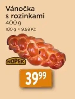 Qanto Nopek vánočka s rozinkami nabídka