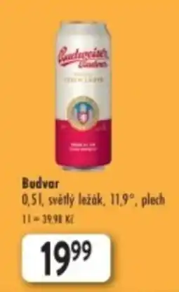 Qanto Budvar světlý ležák nabídka
