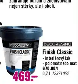 Hornbach Decoresino Finish Classic nabídka