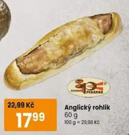TEMPO Slezská pekárna anglický rohlík nabídka