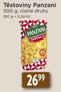 Qanto Panzani těstoviny nabídka