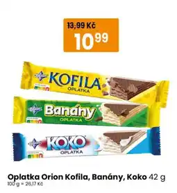TEMPO Orion Oplatka Kofila, Banány, Koko nabídka