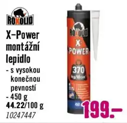 Hornbach Rokolid x-power montážní lepidlo nabídka