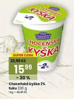 TEMPO Choceňská kyška 2% nabídka