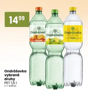 Ondrášovka vybrané druhy
