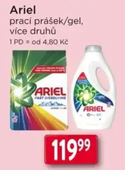 Qanto Ariel prací prášek/gel nabídka