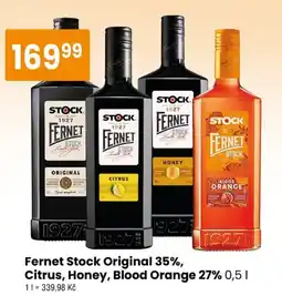TEMPO Fernet Stock Original, Citrus, Honey, Blood Orange nabídka