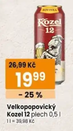 TEMPO Velkopopovický Kozel 12 plech nabídka