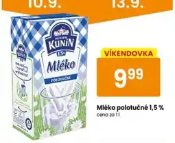 TEMPO Kunín Mléko polotučné nabídka