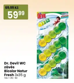 TEMPO Dr. Devil WC závěs Bicolor Natur Fresh nabídka