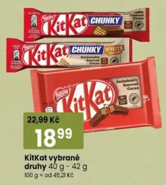 TEMPO KitKat vybrané druhy nabídka