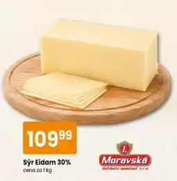 TEMPO Moravská Sýr Eidam 30% nabídka