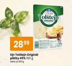 TEMPO Tolštejn sýr plátky 45% nabídka
