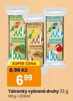 TEMPO Tatranky vybrané druhy nabídka