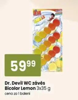 TEMPO Dr. Devil WC závěs Bicolor Lemon nabídka