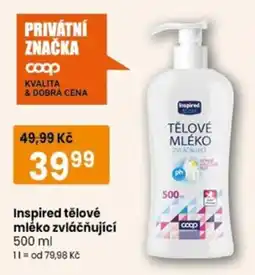 TEMPO Inspired tělové mléko zvláčňující nabídka