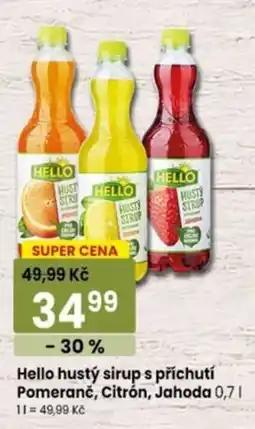 TEMPO Hello hustý sirup s příchutí Pomeranč, Citrón, Jahoda nabídka