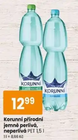 TEMPO Korunní přírodní jemně perlivá, neperlivá nabídka