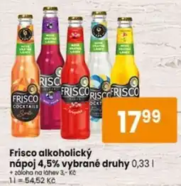 TEMPO Frisco alkoholický nápoj nabídka