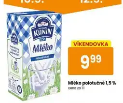 TEMPO Kunin Mléko polotučné nabídka