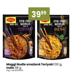 TEMPO Maggi Nudle smažené Teriyaki Indie nabídka