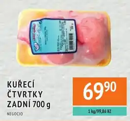 Coop hb Negocio kuřecí čtvrtky zadní nabídka